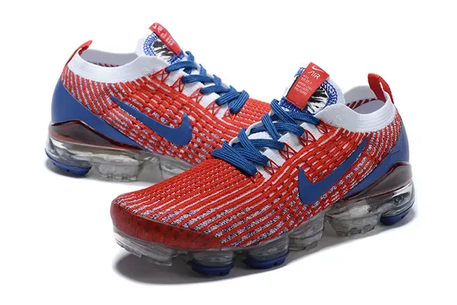 Nike Air VaporMax Red Blue White Running Shoes 4