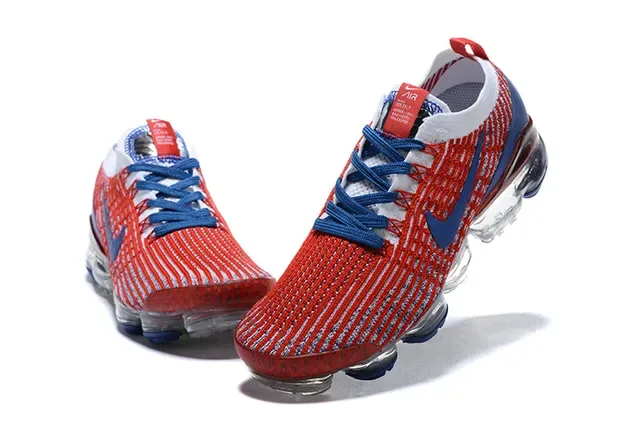 Nike Air VaporMax Red Blue White Running Shoes 6