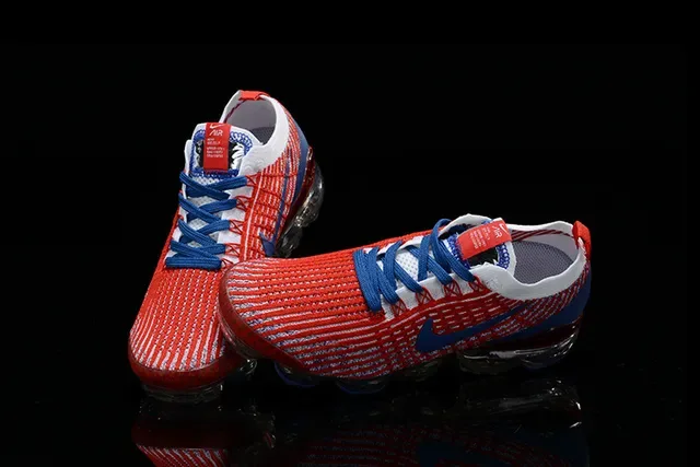 Nike Air VaporMax Red Blue White Running Shoes 10