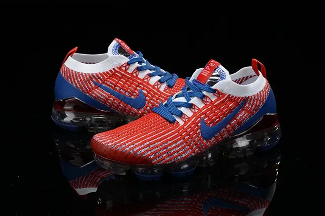 Nike Air VaporMax Red Blue White Running Shoes 12