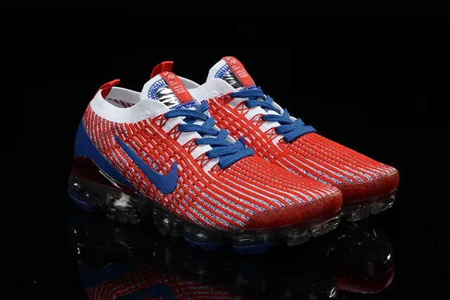 Nike Air VaporMax Red Blue White Running Shoes 14
