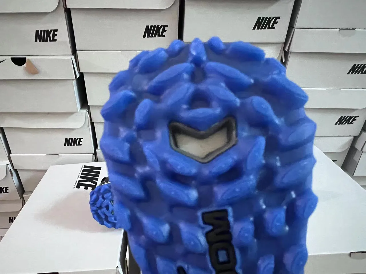 Nike Air Zoom काला नीला कम-कट सिंथेटिक अपर टेक्स्चर्ड रिब्ड मिडफुट पैनल टर्फ फुटबॉल जूते 11