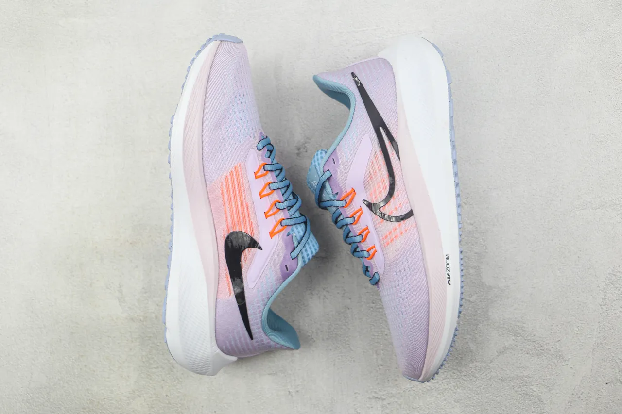Nike Air Zoom Pegasus Lavender Blue Orange Running Shoes 2