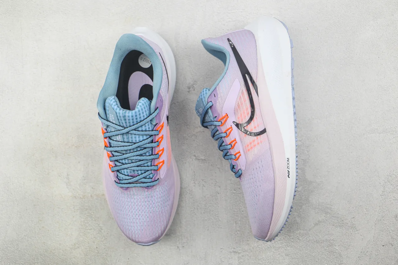 Nike Air Zoom Pegasus Lavender Blue Orange Running Shoes 3