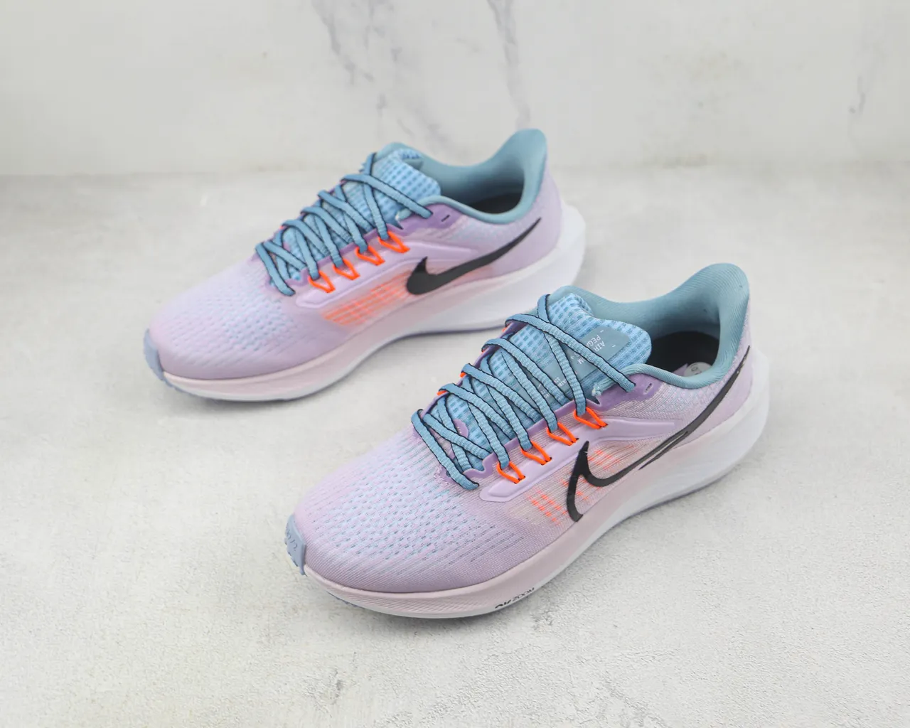 Nike Air Zoom Pegasus Lavender Blue Orange Running Shoes 4