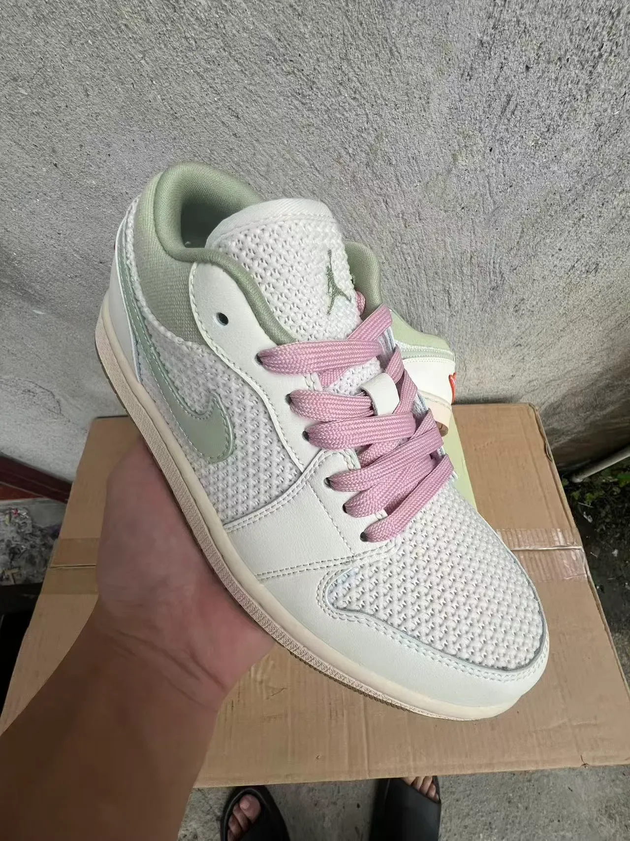 Nike بيج أخضر لوتوب سيليويت تكستايل-ميش و جلد تراكب بناء أسلوب حياة سنيكرز 2