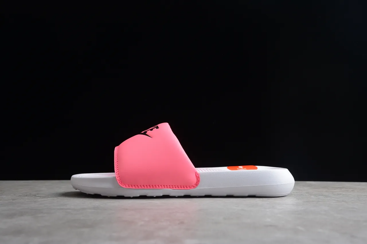 Nike Benassi JDI Pink and White Slippers 12