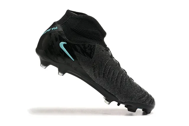 Nike Noir Bleu Haut Tricoté Ajustement Chaussette Tacos Sol Firme Chaussures de Football 4