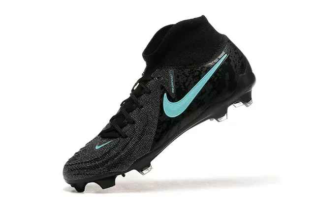 Nike Noir Bleu Haut Tricoté Ajustement Chaussette Tacos Sol Firme Chaussures de Football 5
