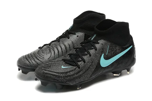 Nike Noir Bleu Haut Tricoté Ajustement Chaussette Tacos Sol Firme Chaussures de Football 8