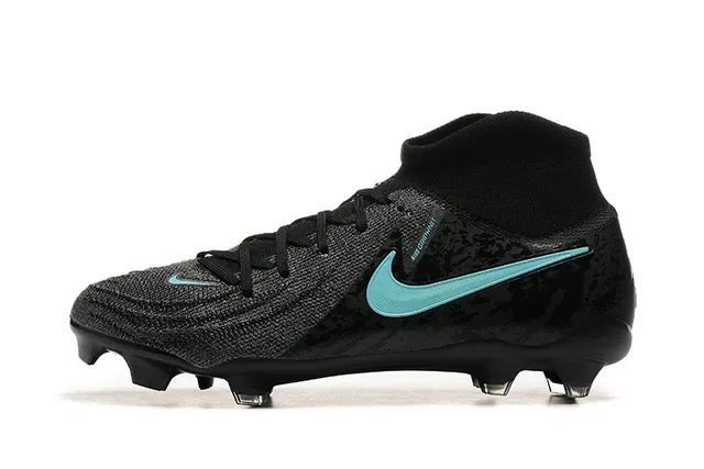 Nike Noir Bleu Haut Tricoté Ajustement Chaussette Tacos Sol Firme Chaussures de Football 10