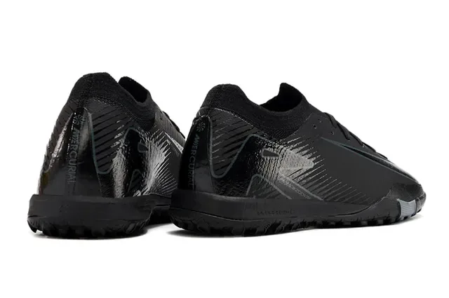 Nike Negro Gris Bajo Corte Tejido Superior Suela Moldada Tracción Cuadrada Césped Zapatos de Fútbol 5