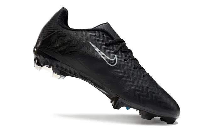 Nike Sapatos de Futebol Black Gray Low-Cut Upper Sintético Firm-Ground 2