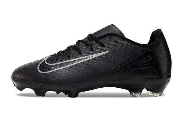 Nike Sapatos de Futebol Black Gray Low-Cut Upper Sintético Firm-Ground 7