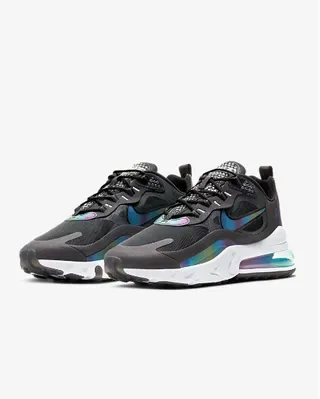 Nike Black Multicolor Layered Mesh And Synthetic Upper Iridescent Holographic Accents Lifestyle Sneakers 3