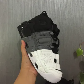 Nike 黑白 高帮 多层合成 笼式 篮球鞋