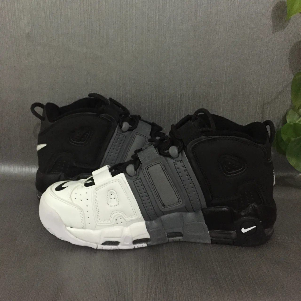 Nike Tênis de Basquete Preto e Branco de Cano Alto Multicamadas Sintético Cage 2
