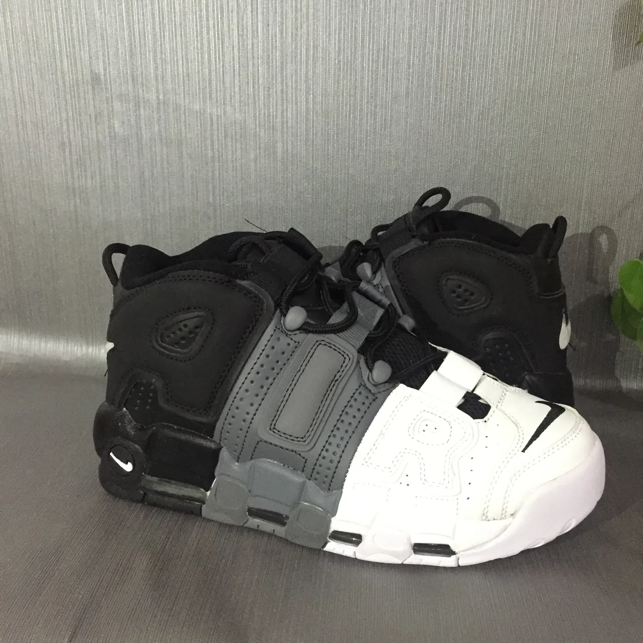 Nike Tênis de Basquete Preto e Branco de Cano Alto Multicamadas Sintético Cage 3