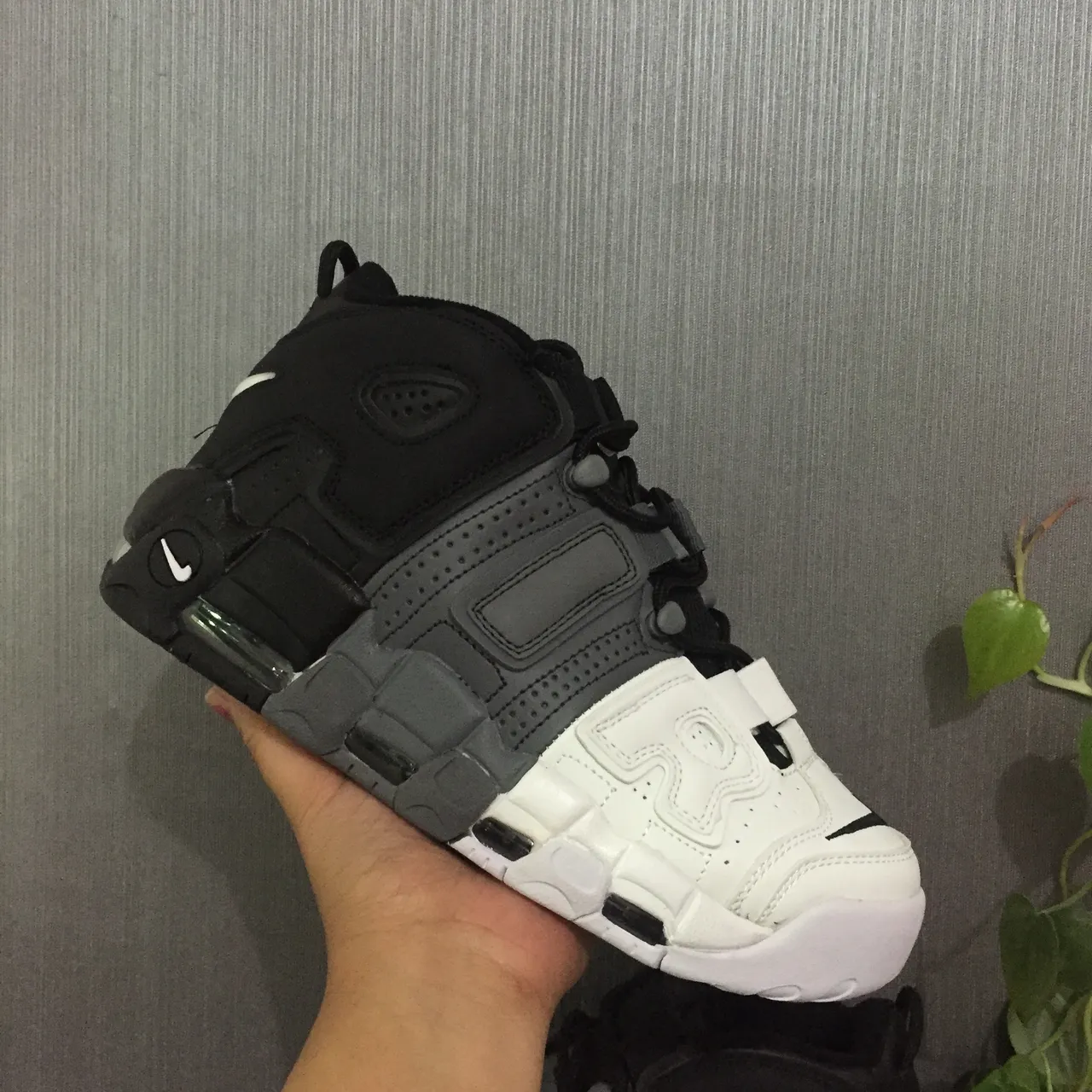 Nike Tênis de Basquete Preto e Branco de Cano Alto Multicamadas Sintético Cage 9