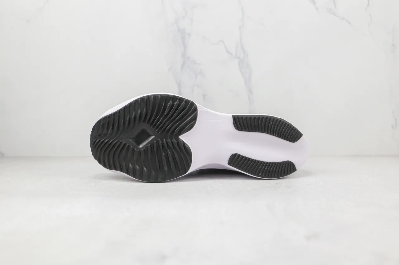 Nike Black White Striped Mesh Upper Line-Art Swoosh Running Shoes 3