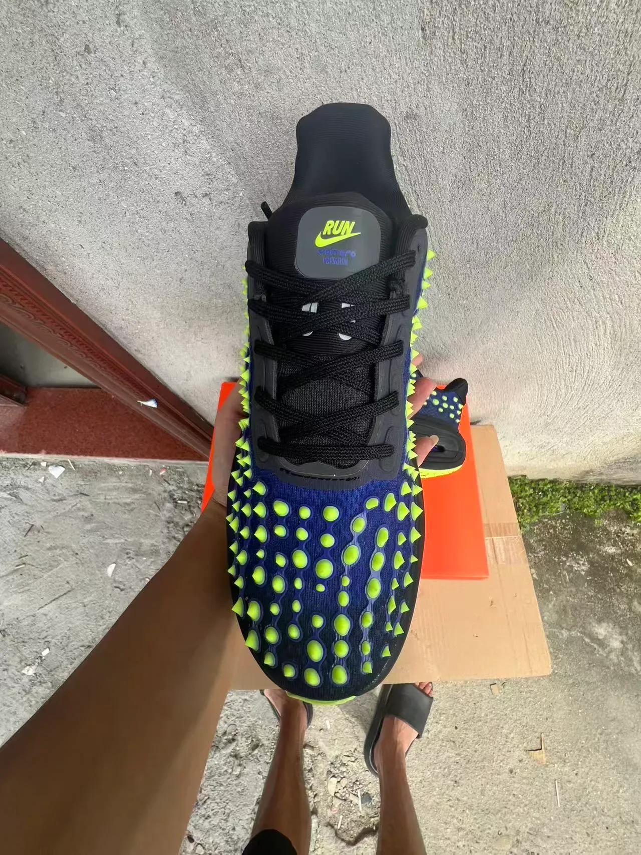 Nike Blue Green Dual Visible Zoom Air Units Low-Top Performance Silhouette Lifestyle Sneakers 3