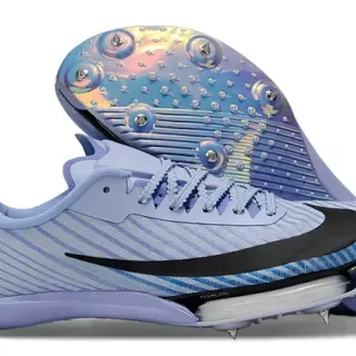 नाइक नीली बैंगनी Low-Profile Racing Spike Holographic Iridescent Plate रनिंग जूते