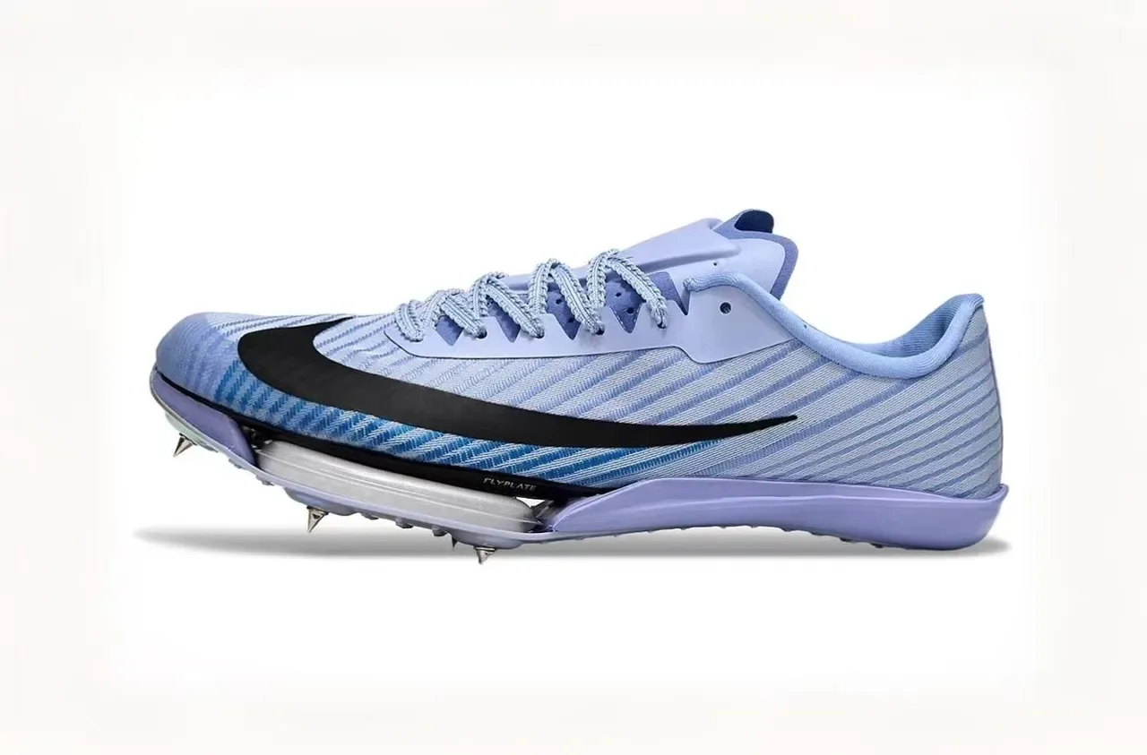 نيكن أزرق بنفسجي Low-Profile Racing Spike Holographic Iridescent Plate أحذية جري 2