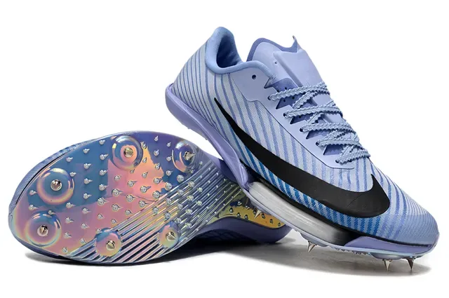 نيكن أزرق بنفسجي Low-Profile Racing Spike Holographic Iridescent Plate أحذية جري 3