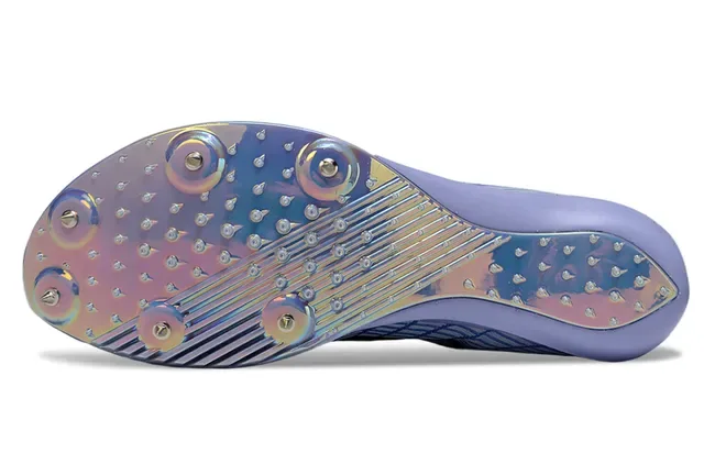 نيكن أزرق بنفسجي Low-Profile Racing Spike Holographic Iridescent Plate أحذية جري 4