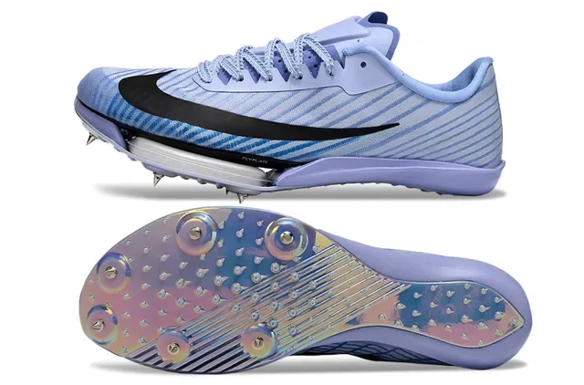 نيكن أزرق بنفسجي Low-Profile Racing Spike Holographic Iridescent Plate أحذية جري 6