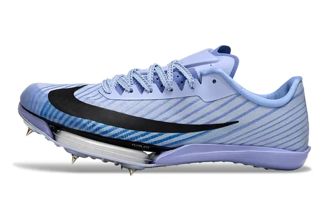 نيكن أزرق بنفسجي Low-Profile Racing Spike Holographic Iridescent Plate أحذية جري 7