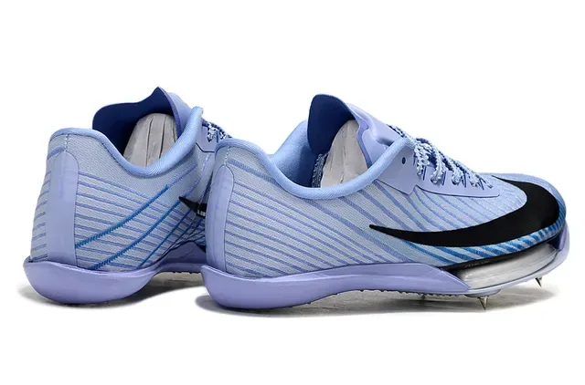 نيكن أزرق بنفسجي Low-Profile Racing Spike Holographic Iridescent Plate أحذية جري 8
