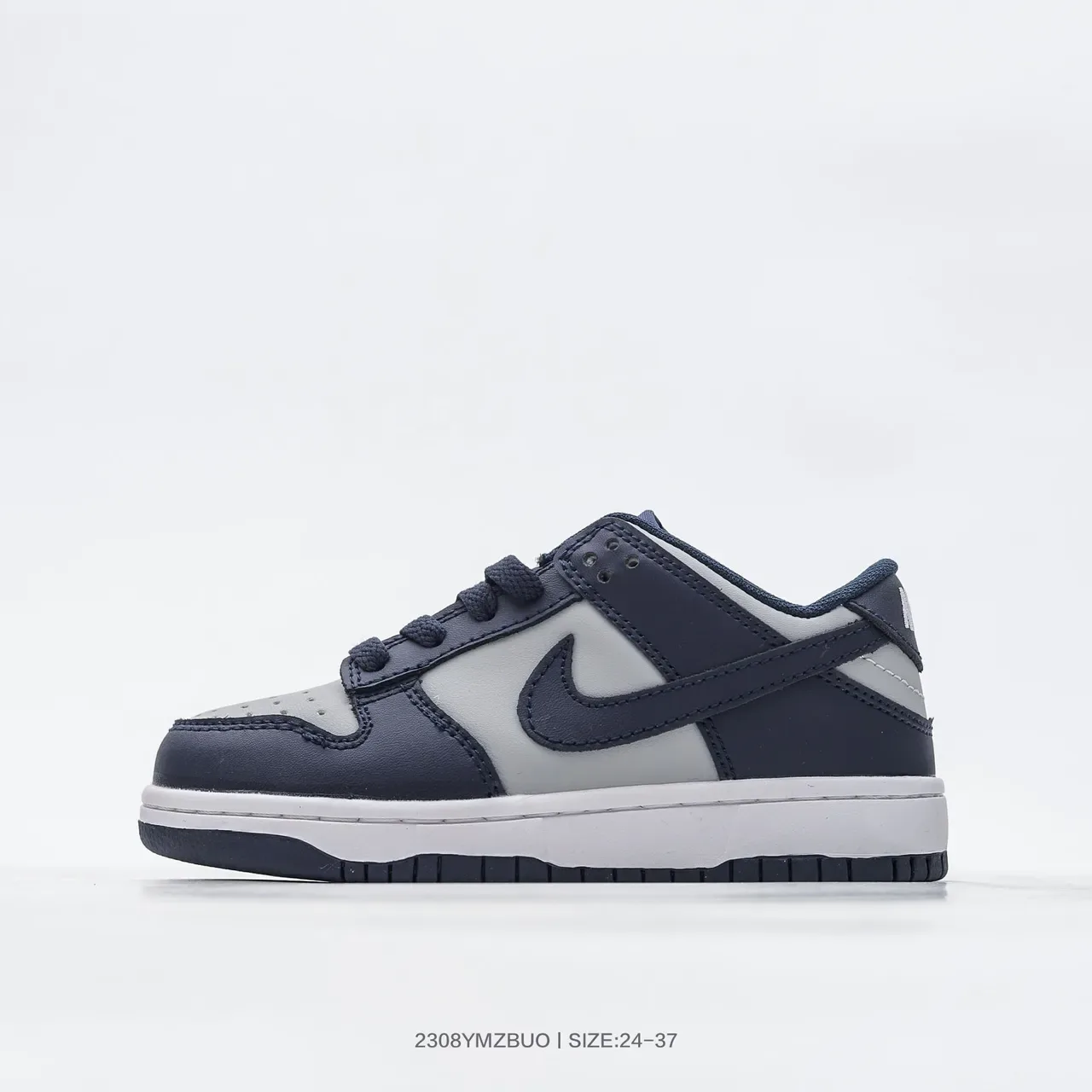 Nike Blue White Low-Top Padded Collar Lifestyle Sneakers 16