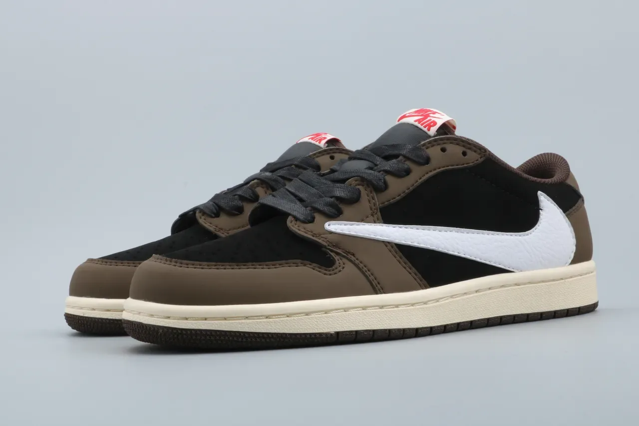 Nike Brown Black Low-Top Silhouette Perforated Toe Box Lifestyle Sneakers 12