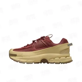Nike Burgundy Beige Midsole Textile Upper Chunky Sneakers