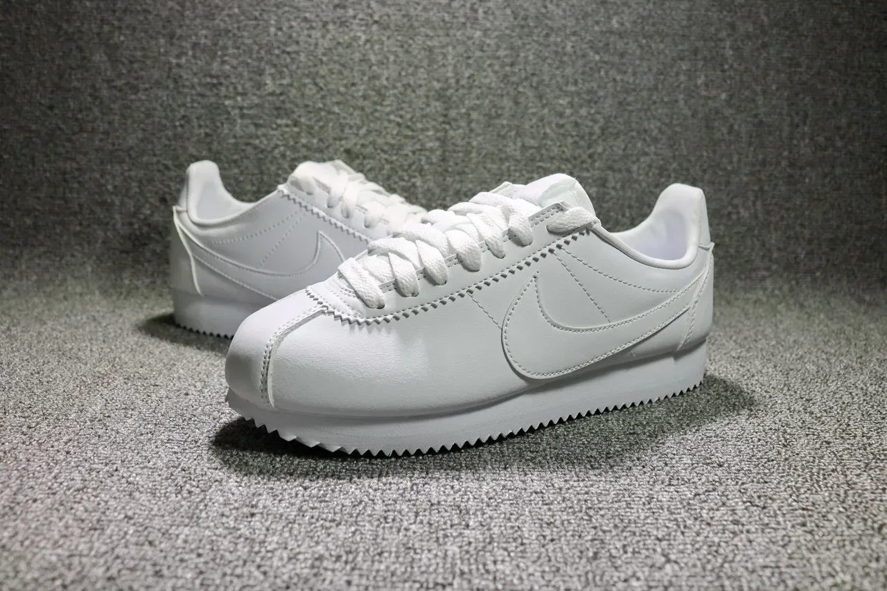 Nike Cortez All-White Lifestyle Sneakers 6
