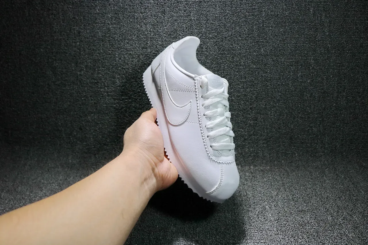 Nike Cortez All-White Lifestyle Sneakers 10