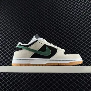 Nike Dunk Low Retro Beige Black Green حذاء أسلوبي