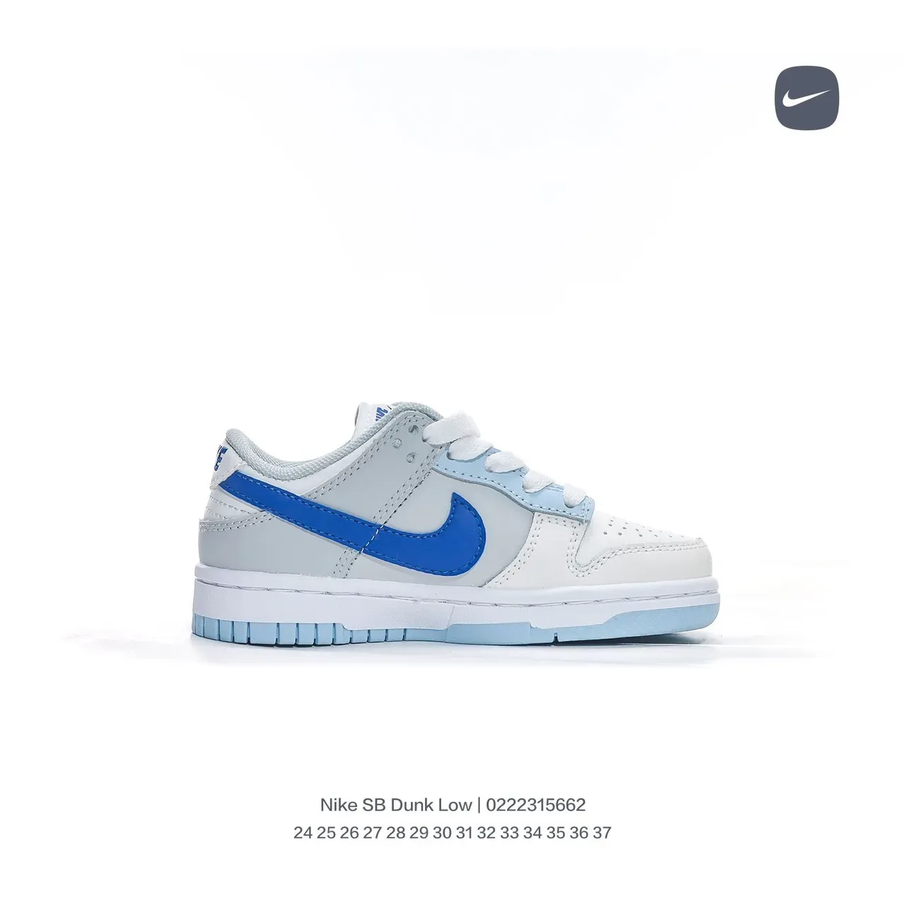 Nike Dunk Low White Black Blue sneakers lifestyle 14
