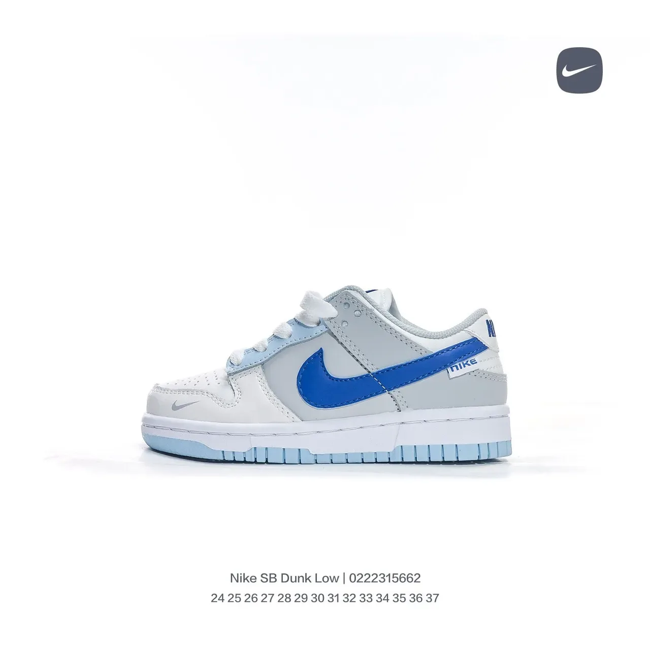 Nike Dunk Low White Black Blue sneakers lifestyle 15