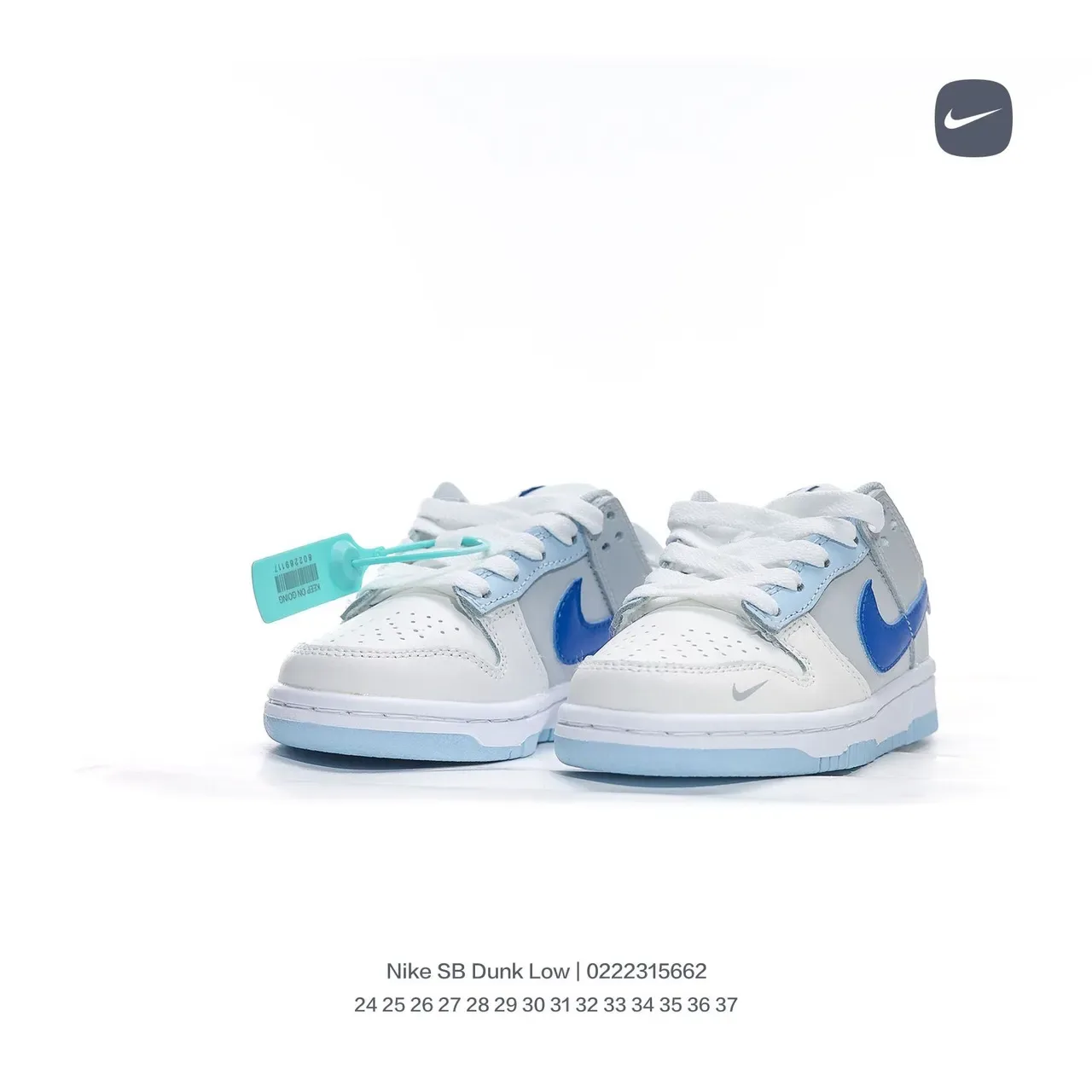 Nike Dunk Low White Black Blue sneakers lifestyle 16