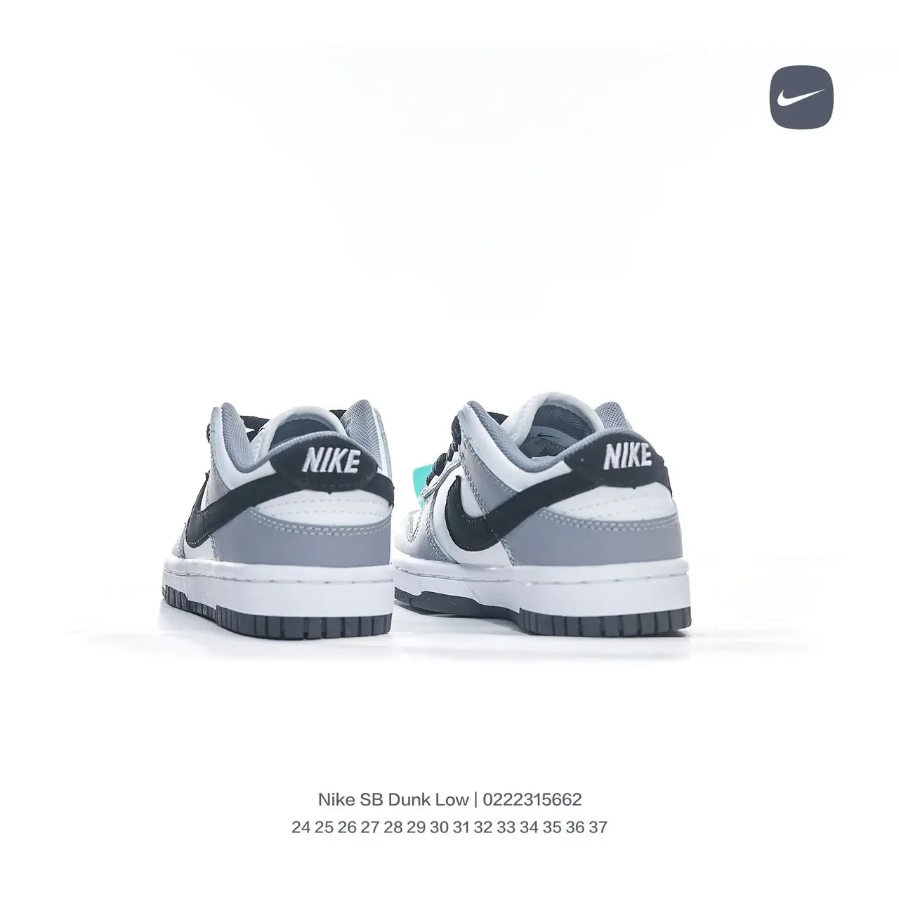 Nike Dunk Low White Black Blue sneakers lifestyle 24