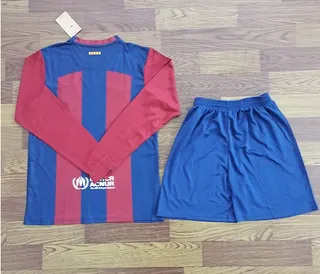 Nike FC Barcelona 主场蓝红长袖竖条纹运动套装 2