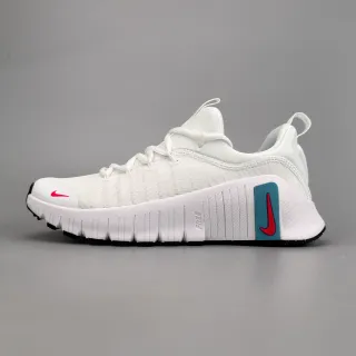 Nike Free RN सफेद लाल नीट अपर सेगमेंटेड फ्लेक्स ग्रूव सोल रनिंग शूज