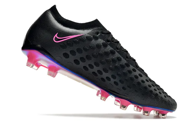 Nike Gold Transparent Metallic Knit Upper Textured Dot-Patterned Surface Firm-Ground Soccer Shoes 22