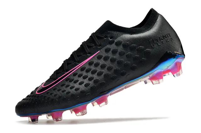 Nike Gold Transparent Metallic Knit Upper Textured Dot-Patterned Surface Firm-Ground Soccer Shoes 23
