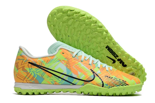 Nike dorado blanco metálico cobre sintético superior suela césped fútbol zapatos 3
