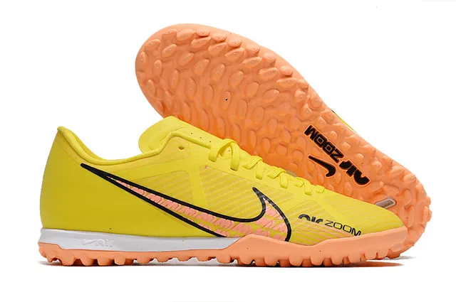 Nike dorado blanco metálico cobre sintético superior suela césped fútbol zapatos 4