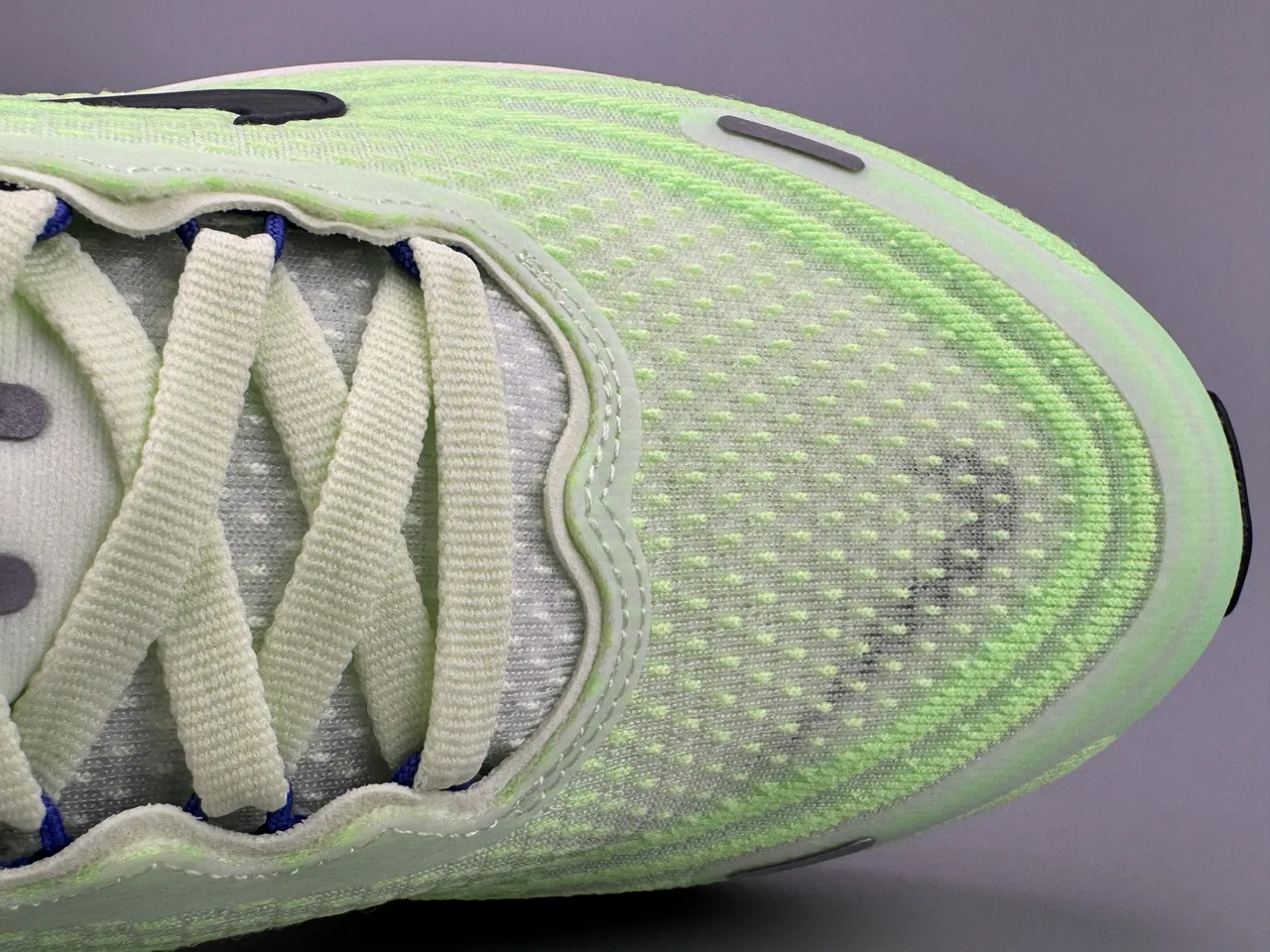 Nike Vert Bleu Haut en Maille Ingénierie Plaque de Carbone de Longueur Complète Chaussures de Course 6
