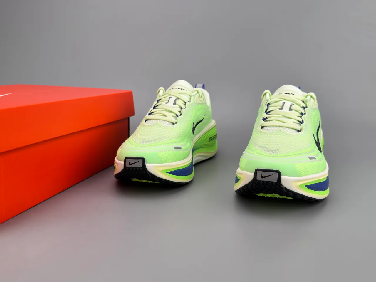 Nike Vert Bleu Haut en Maille Ingénierie Plaque de Carbone de Longueur Complète Chaussures de Course 7